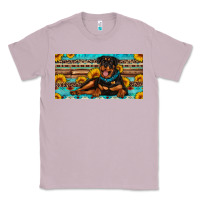 Lilac rottweiler with sunflowers license plate Classic Tee - Artiststas