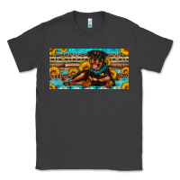 Smoke rottweiler with sunflowers license plate Classic Tee - Artiststas