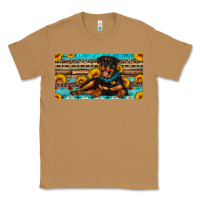 Toasted Coconut rottweiler with sunflowers license plate Classic Tee - Artiststas