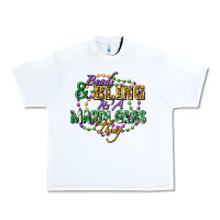 Heads And Bling It's' A Mardi Gras Thing Urban Heavy Tee | Teevron