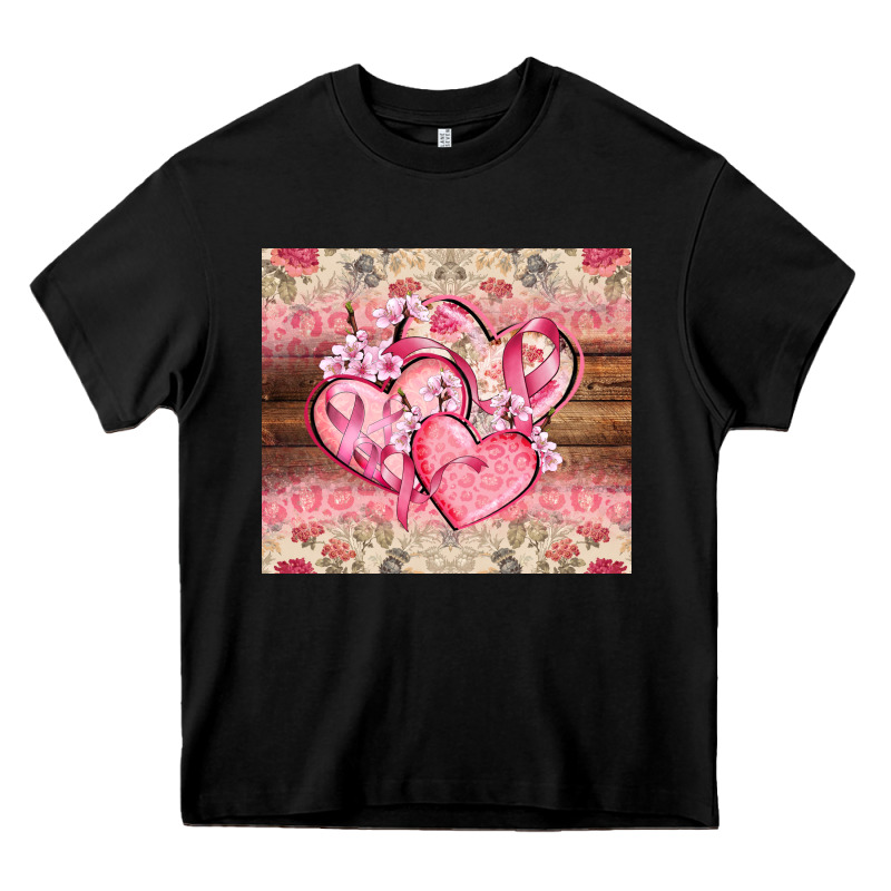 Cancer Hearts Heavy Core Tee by CowGirlArtShop | Teevron