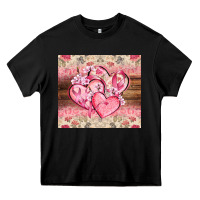 Black cancer hearts Heavy Core Tee - CowGirlArtShop
