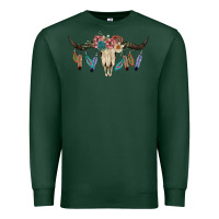 Sports Green Texas Longhorn Bull Skull Premium Sweatshirt - JahusDesignShop