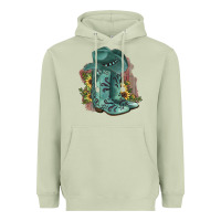 Matcha Turquoise Cowboy Boots Heavyweight Hoodie - JahusDesignShop
