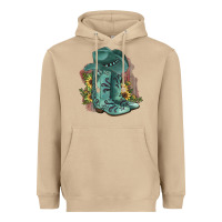 Mushroom Turquoise Cowboy Boots Heavyweight Hoodie - JahusDesignShop