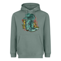 Sage Turquoise Cowboy Boots Heavyweight Hoodie - JahusDesignShop