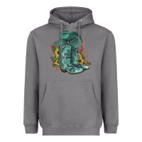 Storm Turquoise Cowboy Boots Heavyweight Hoodie - JahusDesignShop