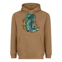 Toasted Coconut Turquoise Cowboy Boots Heavyweight Hoodie - JahusDesignShop