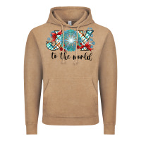 Vintage Coffee Joy to the World Vintage Hoodie - CowhideDigitalArt