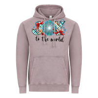 Vintage Zinc Joy to the World Vintage Hoodie - CowhideDigitalArt