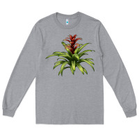 Heather Grey Bromeliads Long Sleeve Tee - LillyAllenDesigns