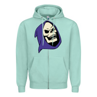 Seafoam SKELETOR Zipper Hoodie - linhVisuals