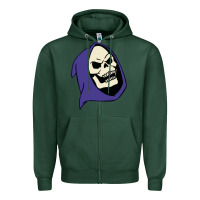 Sports Green SKELETOR Zipper Hoodie - linhVisuals