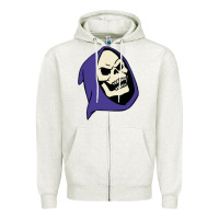 Oatmeal Heather SKELETOR Zipper Hoodie - linhVisuals