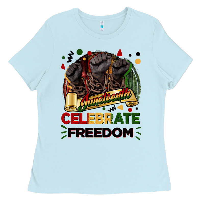 Juneteenth Celebrate Freedom Ladies Tee by FaDigitalArtStudio | Teevron