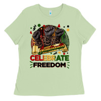 Matcha Juneteenth celebrate freedom Ladies Tee - FaDigitalArtStudio