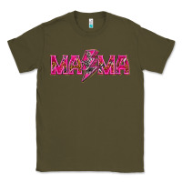 Army Green Mama neon lightning bolt mother's day Classic Tee - HowdyJamesFarm