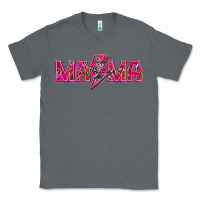 Charcoal Heather Mama neon lightning bolt mother's day Classic Tee - HowdyJamesFarm