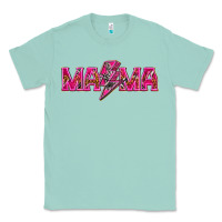 Seafoam Mama neon lightning bolt mother's day Classic Tee - HowdyJamesFarm