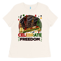 Bone Juneteenth celebrate freedom Ladies Tee - FaDigitalArtStudio
