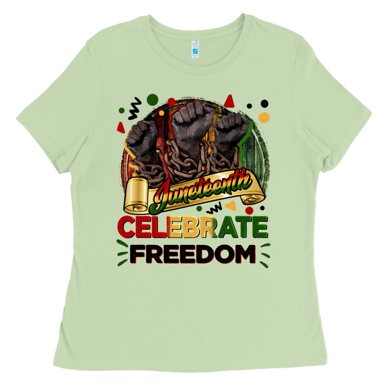 Juneteenth Celebrate Freedom Ladies Tee by FaDigitalArtStudio | Teevron