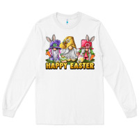 White happy easter gnomies Long Sleeve Tee - chombo