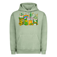 Pigment Oil Green st patricks day coffee Urban Hoodie - Jasminsmagicworld
