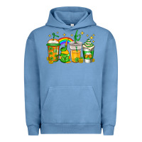 Pigment Pebble Blue st patricks day coffee Urban Hoodie - Jasminsmagicworld