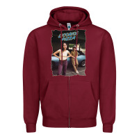 Burgundy licoric new pizza Zipper Hoodie - linhVisuals