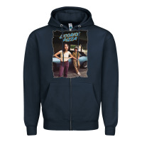 Navy licoric new pizza Zipper Hoodie - linhVisuals