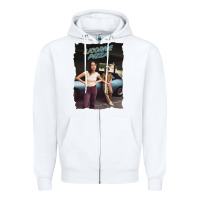 White licoric new pizza Zipper Hoodie - linhVisuals