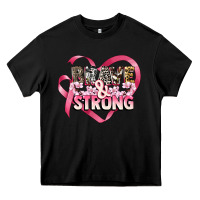 Black brave and strong cancer awareness Heavy Core Tee - CowGirlArtShop