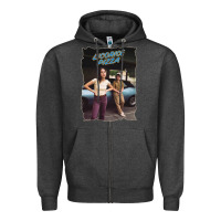 Charcoal Heather licoric new pizza Zipper Hoodie - linhVisuals