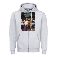 Heather Grey licoric new pizza Zipper Hoodie - linhVisuals