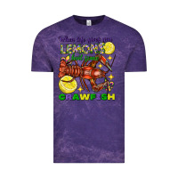 Cloud Purple When Life Gives You Lemons Boil Some Crawfish Mardi Gras Vintage Tee - FaDigitalArtStudio