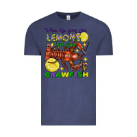 Vintage Denim When Life Gives You Lemons Boil Some Crawfish Mardi Gras Vintage Tee - FaDigitalArtStudio
