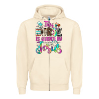 Sandshell this nurse is guided by jesus Zipper Hoodie - JahusDesignShop