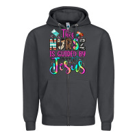 Smoke this nurse is guided by jesus Zipper Hoodie - JahusDesignShop