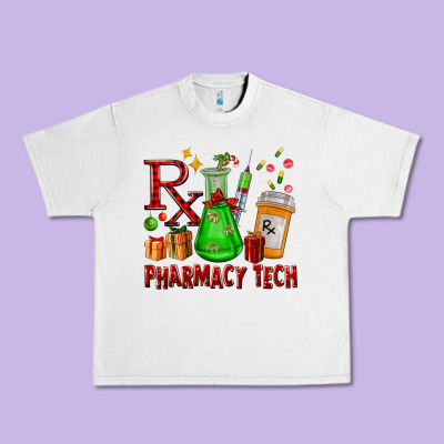 Pharmacy Tech Christmas Urban Heavy Tee Designed By Fadigitalartstudio
