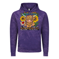 Cloud Purple just a little dramatic Vintage Hoodie - CowhideDigitalArt