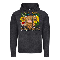 Vintage Black just a little dramatic Vintage Hoodie - CowhideDigitalArt