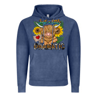 Vintage Denim just a little dramatic Vintage Hoodie - CowhideDigitalArt