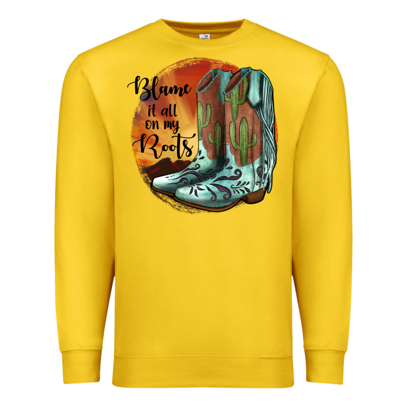 Blame It All On My Roots Premium Sweatshirt by JahusDesignShop | Teevron