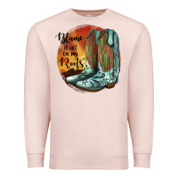 Pale Pink Blame It All On My Roots Premium Sweatshirt - JahusDesignShop