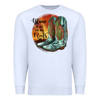 White Blame It All On My Roots Premium Sweatshirt - JahusDesignShop