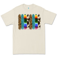 Bone serape leopard tooled leather cowhide background Premium Tee - RanaPortraitStore