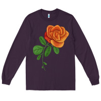 Plum Burst Of Joy Rose Long Sleeve Tee - LillyAllenDesigns
