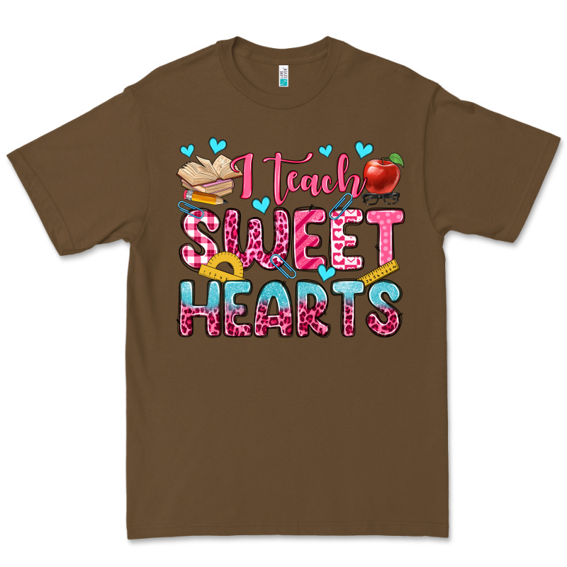 I Teach Sweet Hearts Olivia Premium Tee by OliviaCreatesArt | Teevron