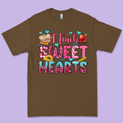 I Teach Sweet Hearts Olivia Premium Tee Designed By Oliviacreatesart