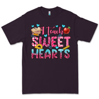 Plum i teach sweet hearts olivia Premium Tee - OliviaCreatesArt